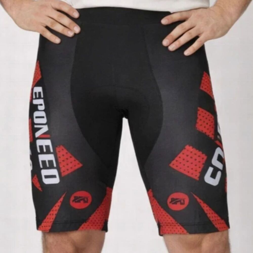 Sponeed Men’s Padded Cycling Shorts XXL Compression Bicycle Riding Bike Shorts